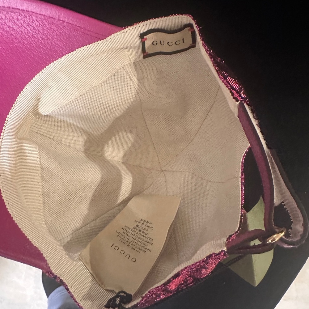 Gucci Pink GG Monogram Women's Hat - Picture 6 of 11